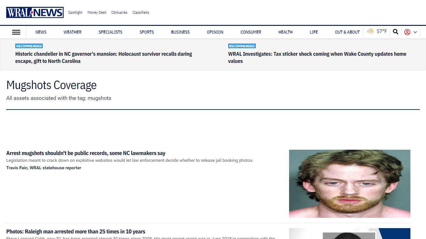 Mugshots Coverage - WRAL