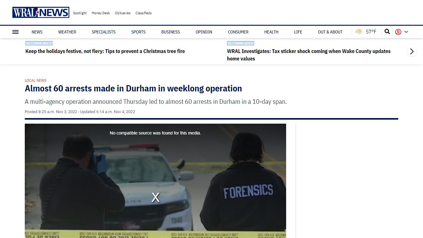 Almost 60 arrests made in Durham in weeklong operation - WRAL